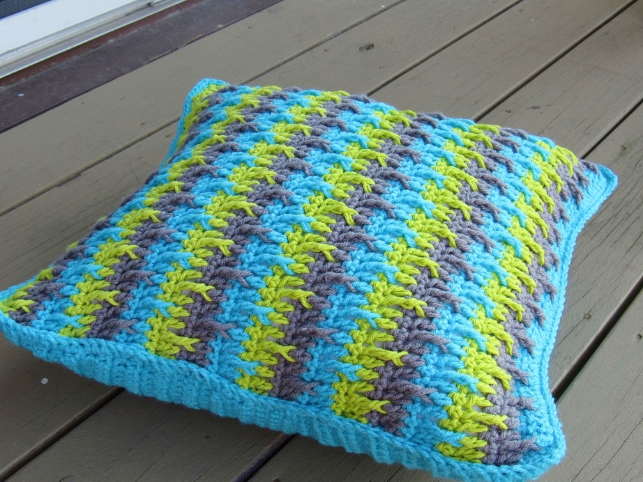 Textured Throw Pillow Cover Crochet Pattern, Free Pattern Crochet